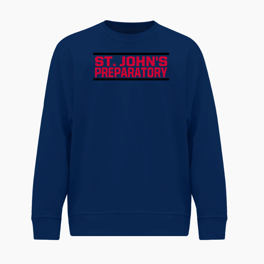 St. John's Prep Red Storm BSN SPORTS Men's Cotton Rich Fleece Crew Neck