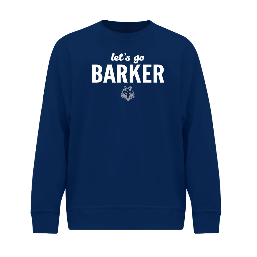 Barker Wolves <span class="pdp-name-mascot">Barker Wolves</span> BSN SPORTS Men's Cotton Rich Fleece Crew Neck