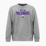 Walsenburg JR SR High School PANTHERS BSN SPORTS Men's Cotton Rich Fleece Crew Neck Front Thumbnail