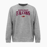 Scotts Valley Falcons BSN SPORTS Men's Cotton Rich Fleece Crew Neck Front Thumbnail