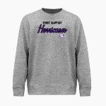 First Baptist Hurricanes <span class="pdp-name-mascot">First Baptist Hurricanes</span> BSN SPORTS Men's Cotton Rich Fleece Crew Neck Front Thumbnail