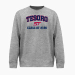 Tesoro Titans BSN SPORTS Men's Cotton Rich Fleece Crew Neck Front Thumbnail