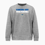 WAUKESHA WEST HIGH SCHOOL WOLVERINES <span class="pdp-name-mascot">WAUKESHA WEST WOLVERINES</span> BSN SPORTS Men's Cotton Rich Fleece Crew Neck Front Thumbnail