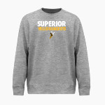 Superior Yellowjackets <span class="pdp-name-mascot">UW Superior Yellowjackets</span> BSN SPORTS Men's Cotton Rich Fleece Crew Neck Front Thumbnail