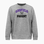 Garfield Bulldogs BSN SPORTS Men's Cotton Rich Fleece Crew Neck Front Thumbnail