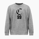 CISTERCIAN PREPARATORY SCHOOL HAWKS <span class="pdp-name-mascot">CISTERCIAN HAWKS</span> BSN SPORTS Men's Cotton Rich Fleece Crew Neck Front Thumbnail