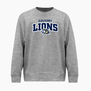 BSN SPORTS Men's Cotton Rich Fleece Crew Neck