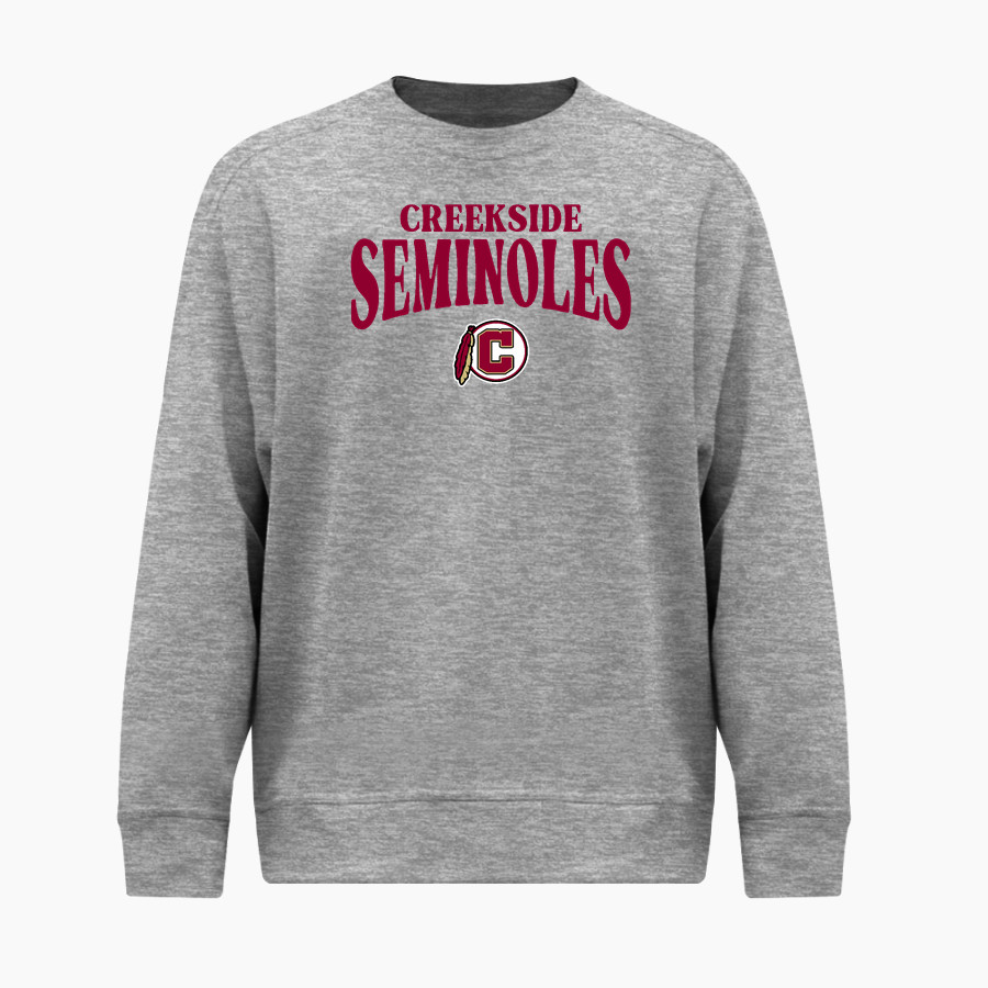 Creekside Seminoles <span class="pdp-name-mascot">Creekside Seminoles</span> BSN SPORTS Men's Cotton Rich Fleece Crew Neck