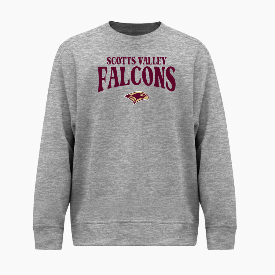 Scotts Valley Falcons BSN SPORTS Men's Cotton Rich Fleece Crew Neck