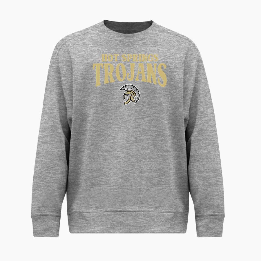 HOT SPRINGS HIGH SCHOOL TROJANS <span class="pdp-name-mascot">HOT SPRINGS TROJANS</span> BSN SPORTS Men's Cotton Rich Fleece Crew Neck