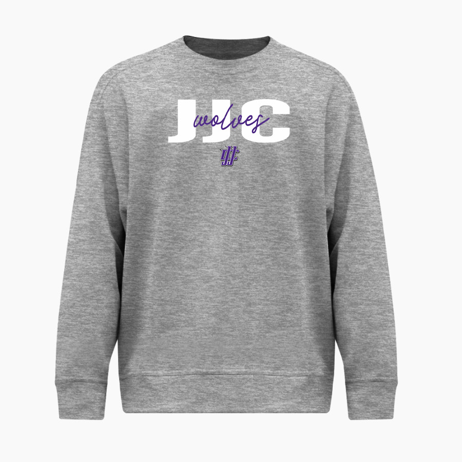 JJC Wolves <span class="pdp-name-mascot">JJC Wolves</span> BSN SPORTS Men's Cotton Rich Fleece Crew Neck