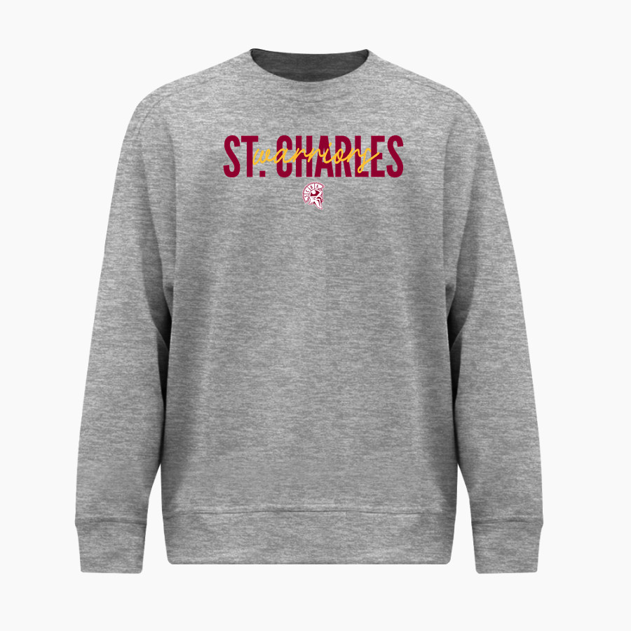 St. Charles Warriors <span class="pdp-name-mascot">St Charles Borromeo Warriors</span> BSN SPORTS Men's Cotton Rich Fleece Crew Neck