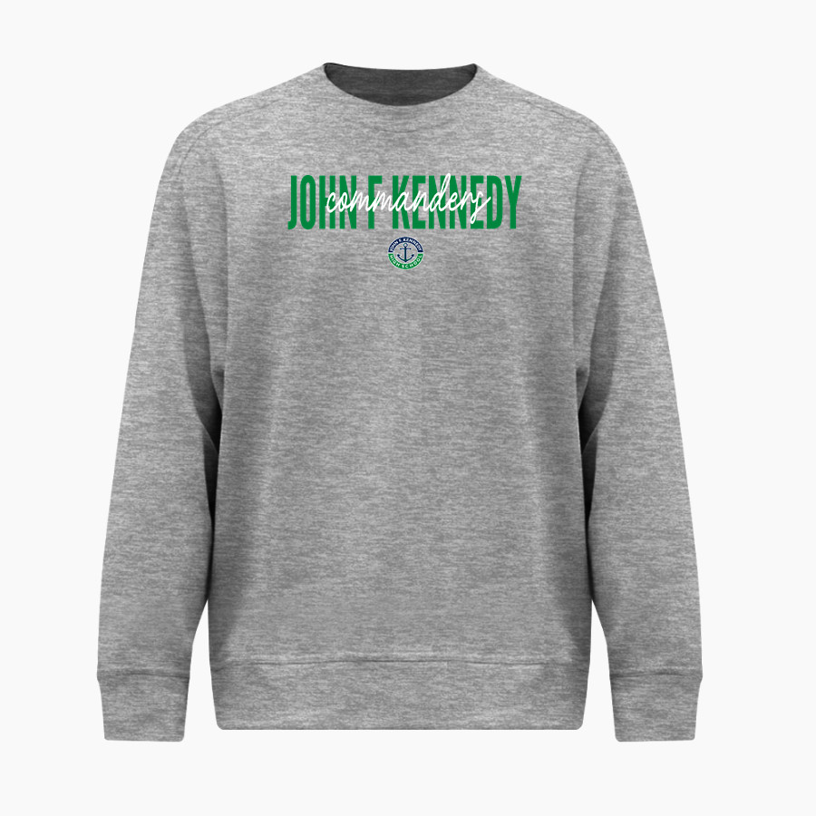 JOHN F KENNEDY HIGH SCHOOL COMMANDERS <span class="pdp-name-mascot">JOHN F KENNEDY COMMANDERS</span> BSN SPORTS Men's Cotton Rich Fleece Crew Neck