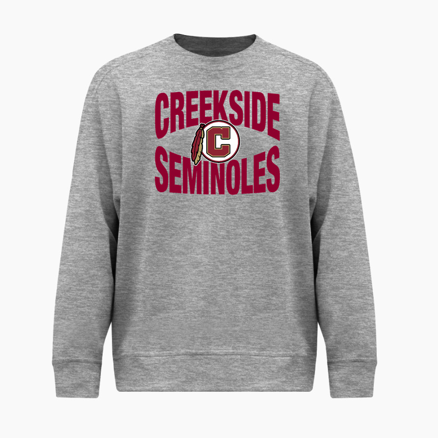 Creekside Seminoles BSN SPORTS Men's Cotton Rich Fleece Crew Neck