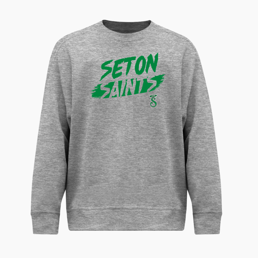 SETON HIGH SCHOOL SAINTS <span class="pdp-name-mascot">SETON SAINTS</span> BSN SPORTS Men's Cotton Rich Fleece Crew Neck
