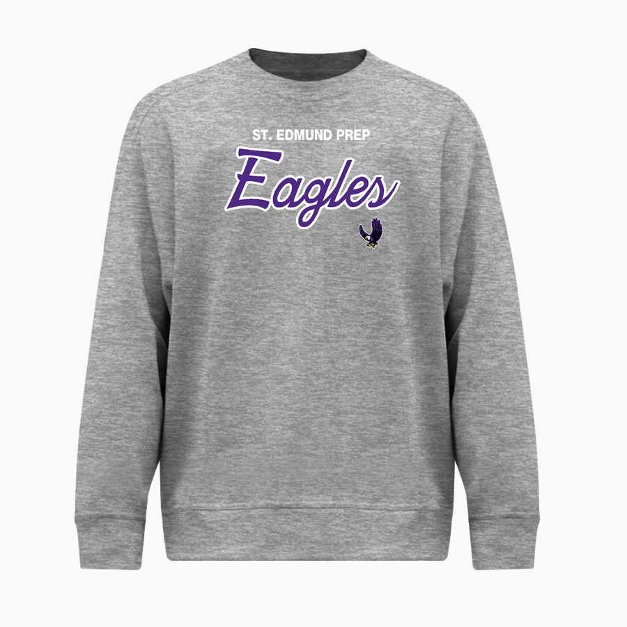 St. Edmund Prep Eagles <span class="pdp-name-mascot">St. Edmund Eagles</span> BSN SPORTS Men's Cotton Rich Fleece Crew Neck