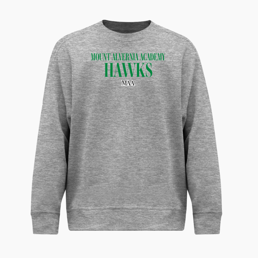 Mount Alvernia Academy Hawks BSN SPORTS Men's Cotton Rich Fleece Crew Neck