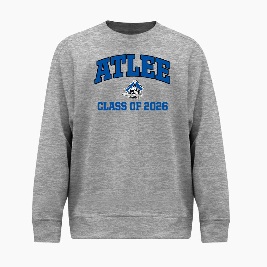 ATLEE HIGH SCHOOL RAIDERS BSN SPORTS Men's Cotton Rich Fleece Crew Neck
