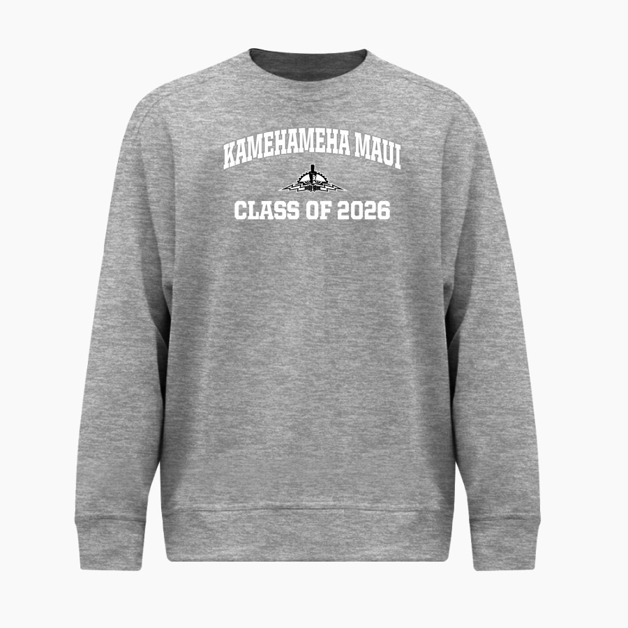 Kamehameha Maui Warriors <span class="pdp-name-mascot">Kamehameha Maui Warriors</span> BSN SPORTS Men's Cotton Rich Fleece Crew Neck