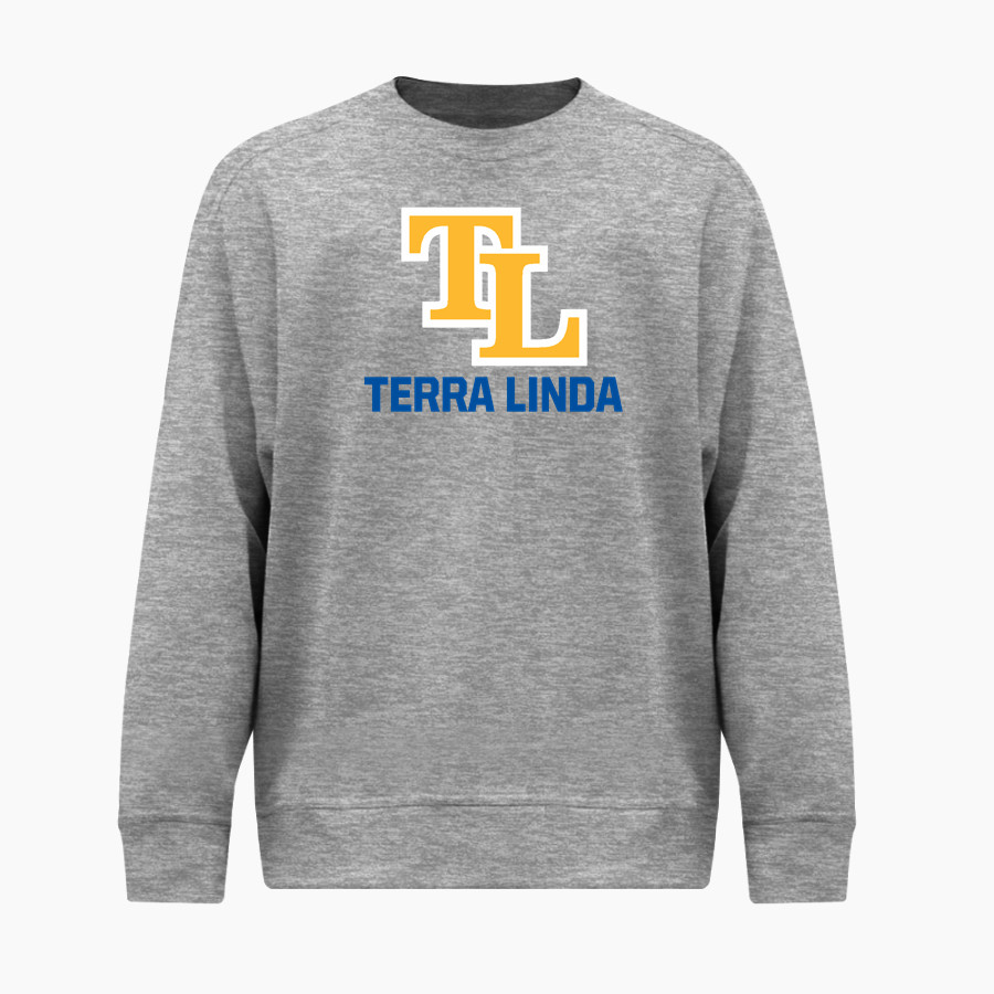Terra Linda Trojans BSN SPORTS Men's Cotton Rich Fleece Crew Neck