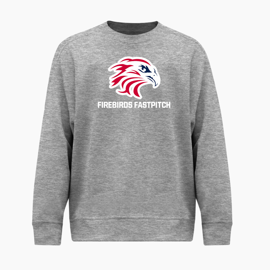 Firebirds Fastpitch The Official Online Store <span class="pdp-name-mascot">Firebirds Fastpitch Softball</span> BSN SPORTS Men's Cotton Rich Fleece Crew Neck