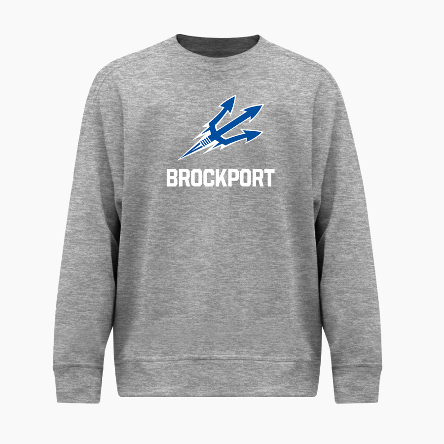 BROCKPORT BLUE DEVILS The Official Online Store <span class="pdp-name-mascot">BROCKPORT BLUE DEVILS</span> BSN SPORTS Men's Cotton Rich Fleece Crew Neck
