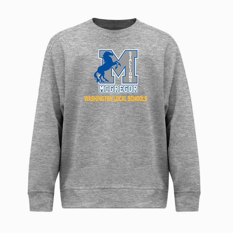 Washington Local Schools Online Store <span class="pdp-name-mascot">WHITMER PANTHERS</span> BSN SPORTS Men's Cotton Rich Fleece Crew Neck