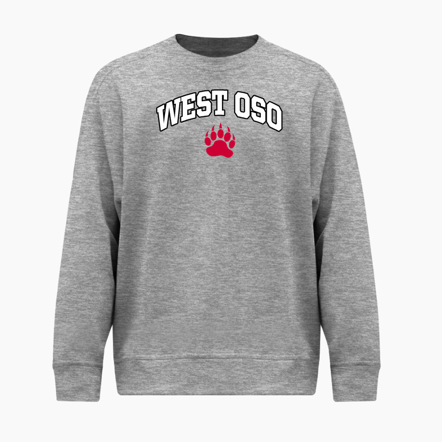 West Oso Bears <span class="pdp-name-mascot">West Oso Bears</span> BSN SPORTS Men's Cotton Rich Fleece Crew Neck