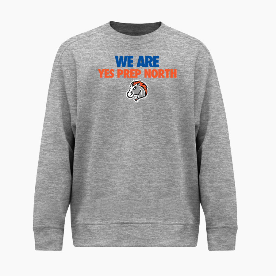 YES PREP NORTH CENTRAL HIGH SCHOOL TRAILBLAZERS <span class="pdp-name-mascot">YES PREP NORTH TRAILBLAZERS</span> BSN SPORTS Men's Cotton Rich Fleece Crew Neck