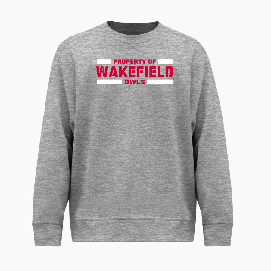 Wakefield Owls <span class="pdp-name-mascot">Wakefield Country Day School Owls</span> BSN SPORTS Men's Cotton Rich Fleece Crew Neck