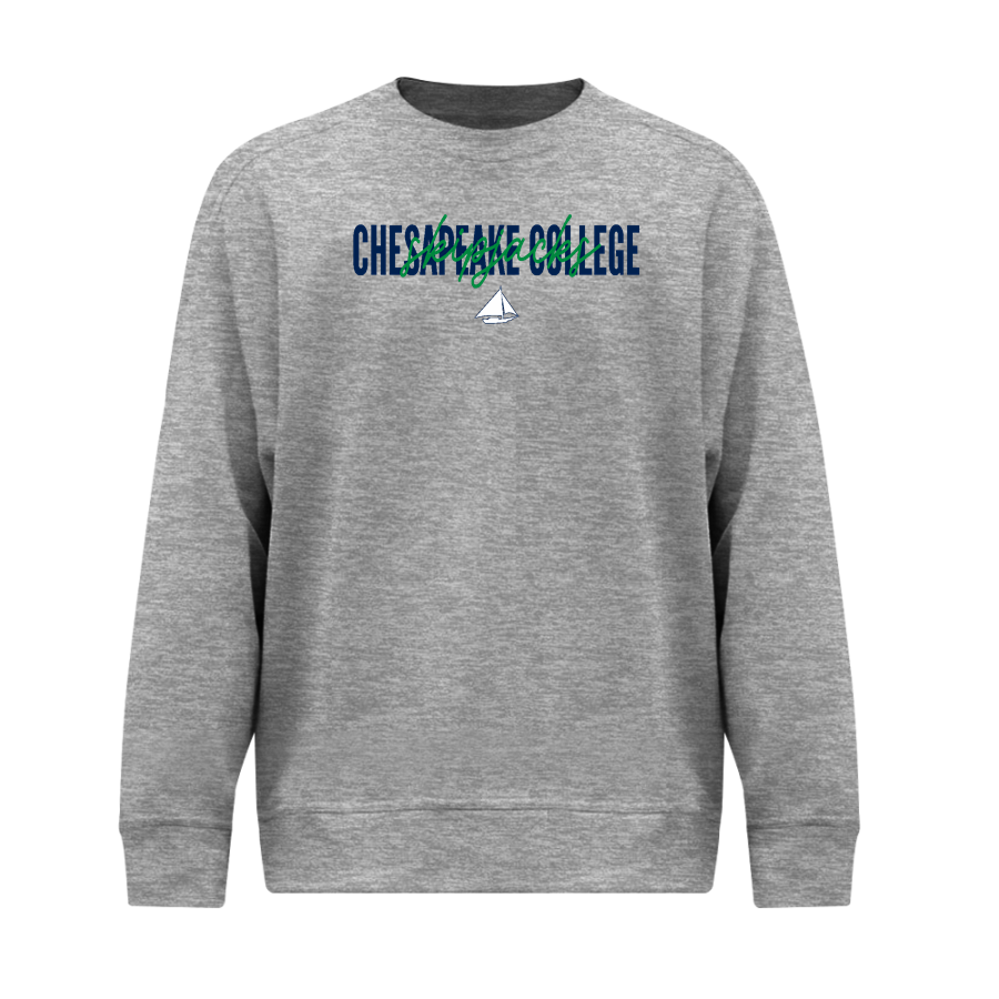 Chesapeake College Skipjacks <span class="pdp-name-mascot">Chesapeake Skipjacks</span> BSN SPORTS Men's Cotton Rich Fleece Crew Neck