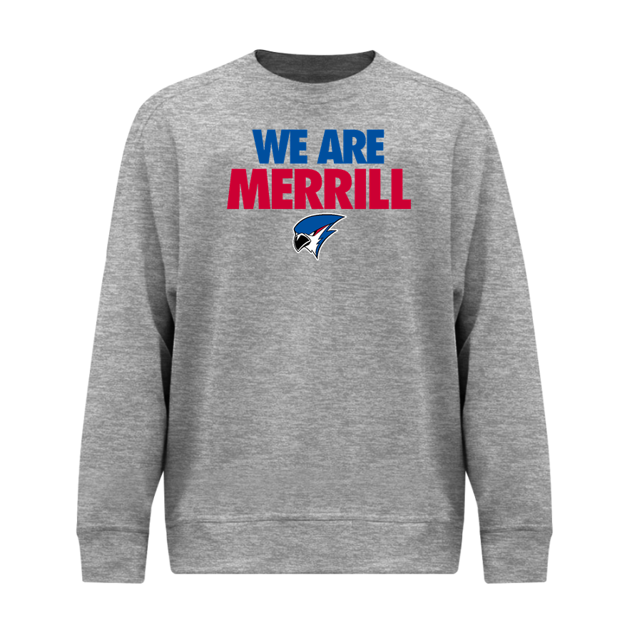 Merrill Bluejays <span class="pdp-name-mascot">Merrill Bluejays</span> BSN SPORTS Men's Cotton Rich Fleece Crew Neck
