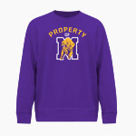 Miles Golden Bears BSN SPORTS Men's Cotton Rich Fleece Crew Neck Front Thumbnail