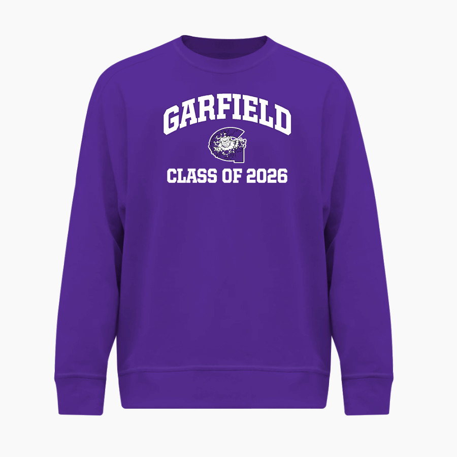 Garfield Bulldogs BSN SPORTS Men's Cotton Rich Fleece Crew Neck