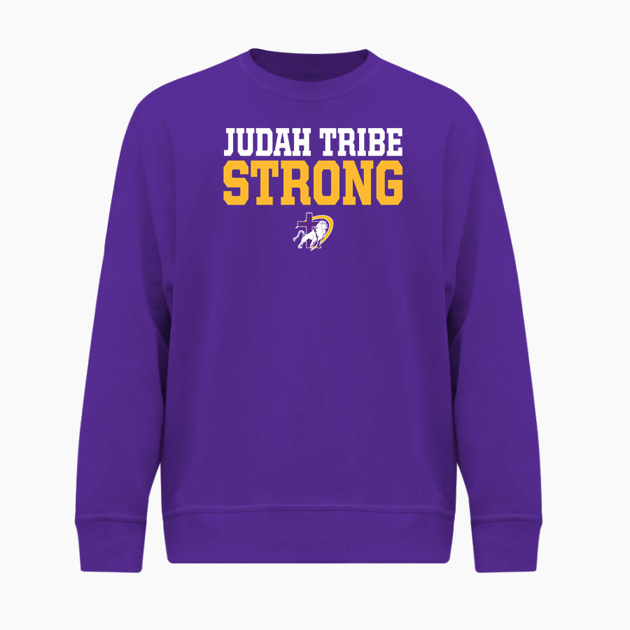 Judah Christian Athletics BSN SPORTS Men's Cotton Rich Fleece Crew Neck