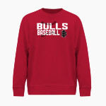 Indiana Bulls Baseball The Official Online Store BSN SPORTS Men's Cotton Rich Fleece Crew Neck Front Thumbnail