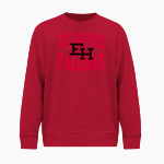 East Hartford Middle School <span class="pdp-name-mascot">East Hartford Falcons</span> BSN SPORTS Men's Cotton Rich Fleece Crew Neck Front Thumbnail
