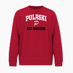 Pulaski Red Raiders BSN SPORTS Men's Cotton Rich Fleece Crew Neck Front Thumbnail