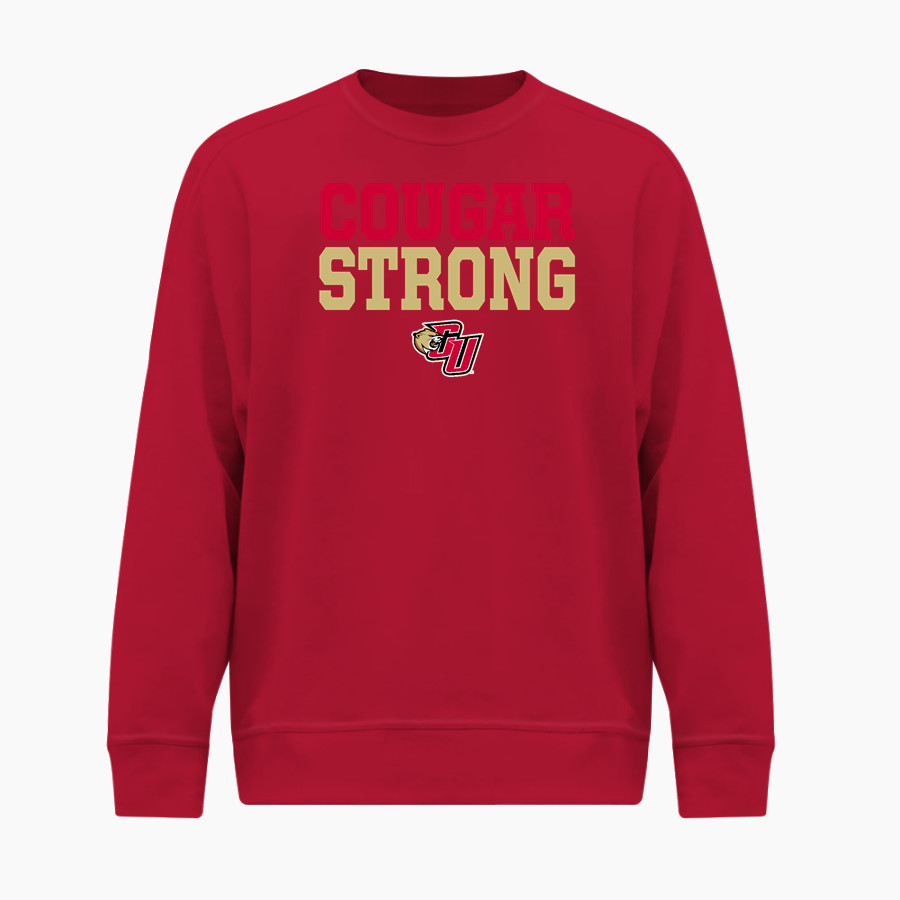 Caldwell Cougars <span class="pdp-name-mascot">Caldwell Cougars</span> BSN SPORTS Men's Cotton Rich Fleece Crew Neck