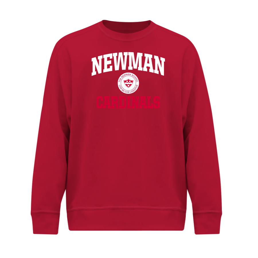 Newman Cardinals <span class="pdp-name-mascot">Newman Cardinals</span> BSN SPORTS Men's Cotton Rich Fleece Crew Neck