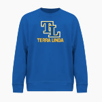 Terra Linda Trojans BSN SPORTS Men's Cotton Rich Fleece Crew Neck Front Thumbnail