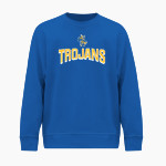 Terra Linda Trojans BSN SPORTS Men's Cotton Rich Fleece Crew Neck Front Thumbnail