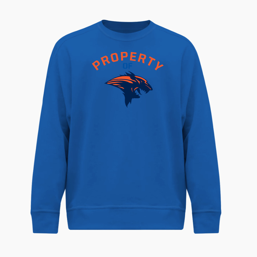 Wiggs Wolverines <span class="pdp-name-mascot">Wiggs Wolverines</span> BSN SPORTS Men's Cotton Rich Fleece Crew Neck