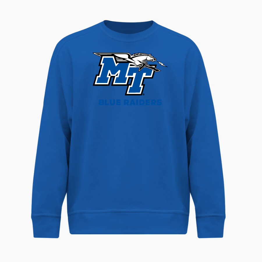 MTSU Blue Raiders <span class="pdp-name-mascot">MTSU Blue Raiders</span> BSN SPORTS Men's Cotton Rich Fleece Crew Neck