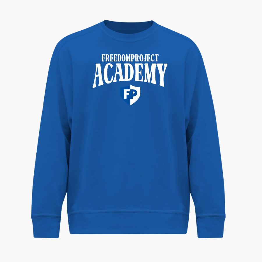 FreedomProject Academy BSN SPORTS Men's Cotton Rich Fleece Crew Neck