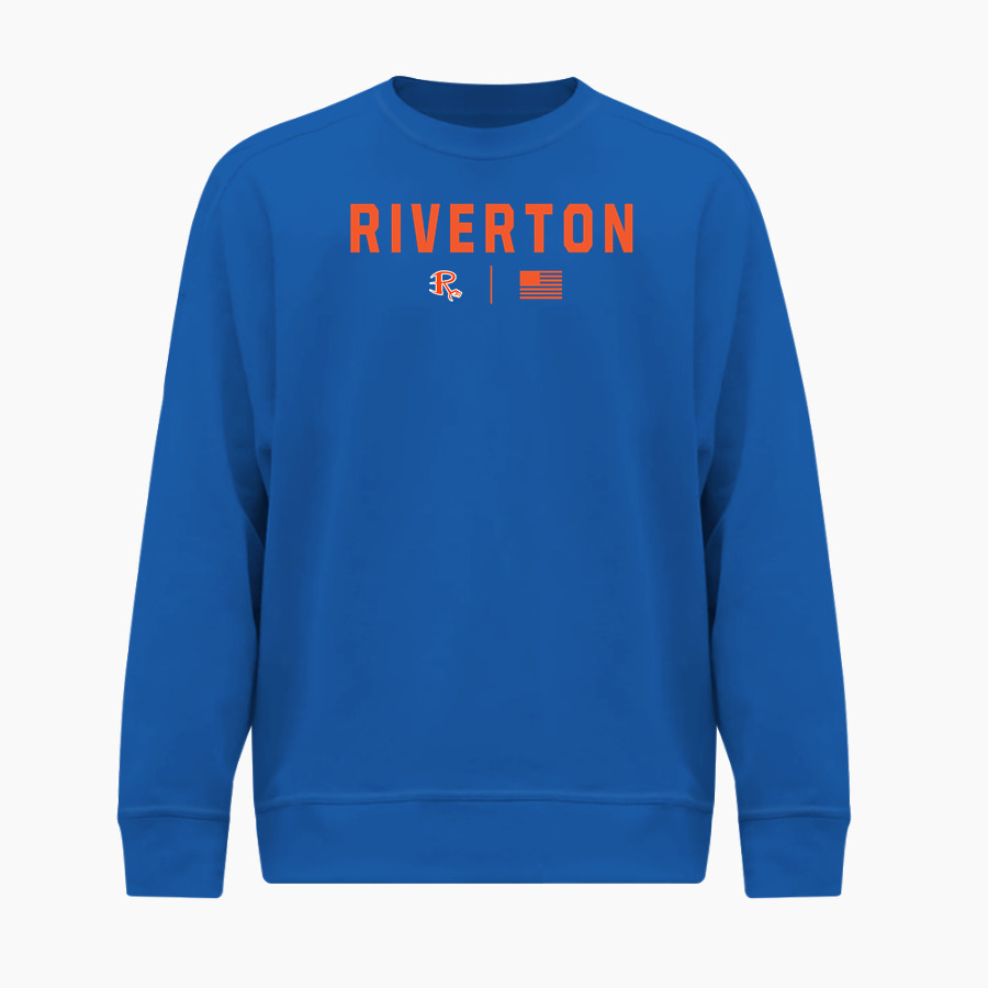 Riverton Hawks BSN SPORTS Men's Cotton Rich Fleece Crew Neck
