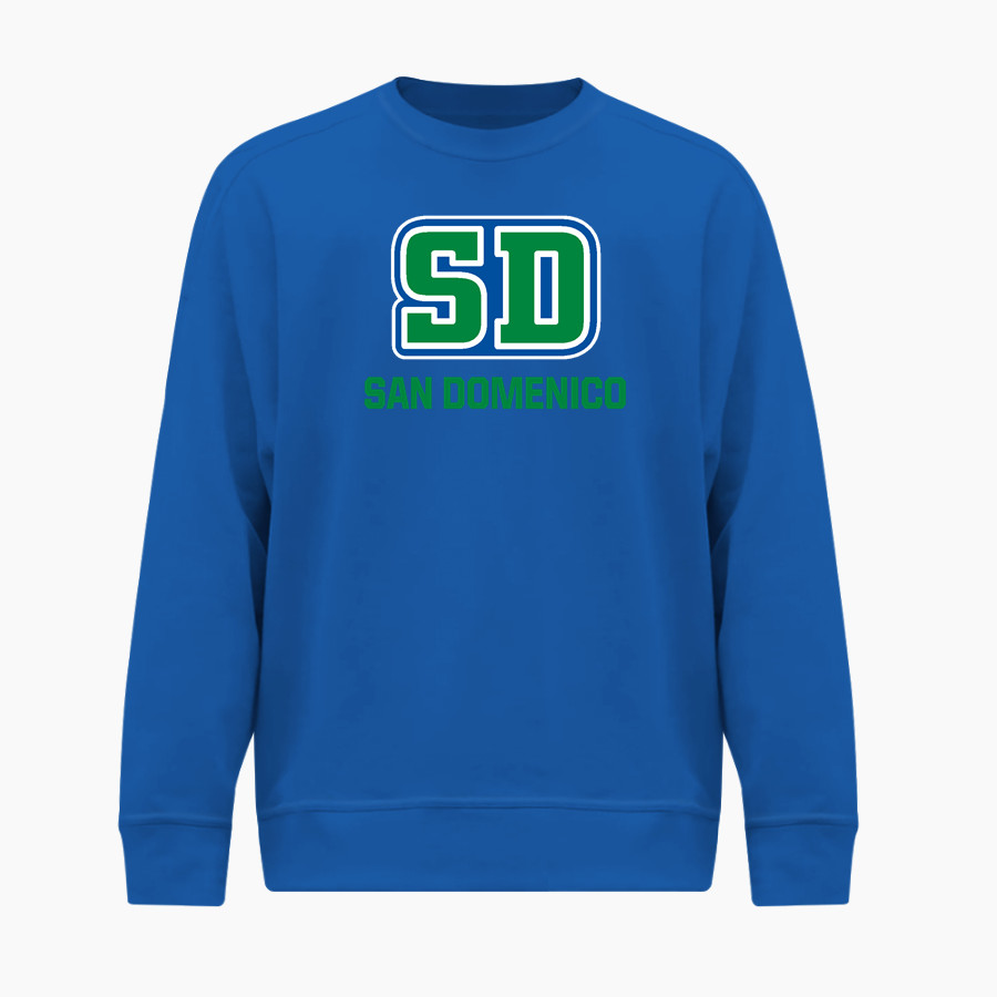 San Domenico Panthers <span class="pdp-name-mascot">San Domenico Panthers</span> BSN SPORTS Men's Cotton Rich Fleece Crew Neck