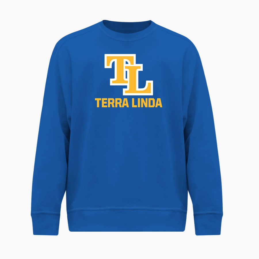 Terra Linda Trojans BSN SPORTS Men's Cotton Rich Fleece Crew Neck