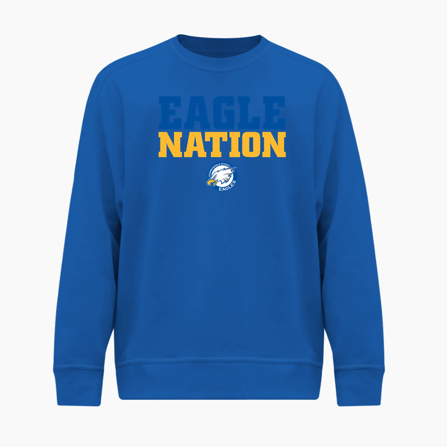Adams Eagles <span class="pdp-name-mascot">Adams Eagles</span> BSN SPORTS Men's Cotton Rich Fleece Crew Neck