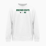 Wisconsin Heights High School Vanguards BSN SPORTS Men's Cotton Rich Fleece Crew Neck Front Thumbnail
